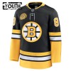 Maillot de Hockey Boston Bruins Fanatics Premium 100th Anniversary David Pastrnak 2024-25 Noir Troisième - Enfant